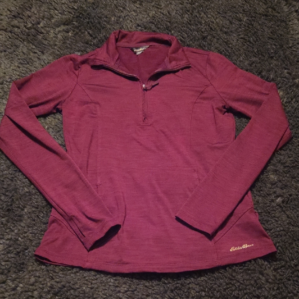 Eddie Bauer Women's Quarter Zip Pullover Top